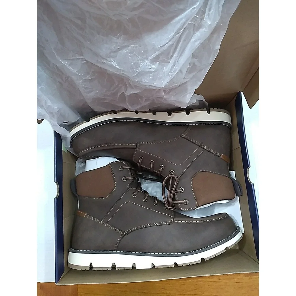 Dockers Mens Derrick Supreme Comfort  Lugged Casual Boot Dark Brown 13 M